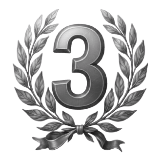 3 place winner badge